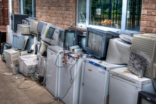 Sorting items during house clearance in Fulham